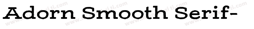 Adorn Smooth Serif字体转换